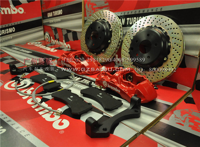 奧迪A6剎車(chē)改裝brembo剎車(chē)套件