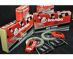 豐田漢蘭達(dá)2.7/3.5改裝BREMBO F50剎車套件 4活塞剎車鮑魚(yú) 大大縮短剎車距離