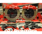 保時(shí)捷改裝BREMBO 6活塞剎車(chē)套裝配380MM高性能剎車(chē)盤(pán)